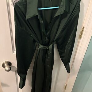 Eloquii Dark Green Midi Dress